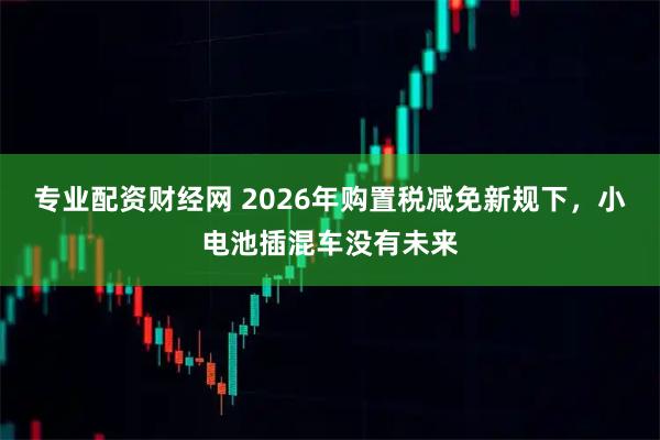专业配资财经网 2026年购置税减免新规下，小电池插混车没有未来